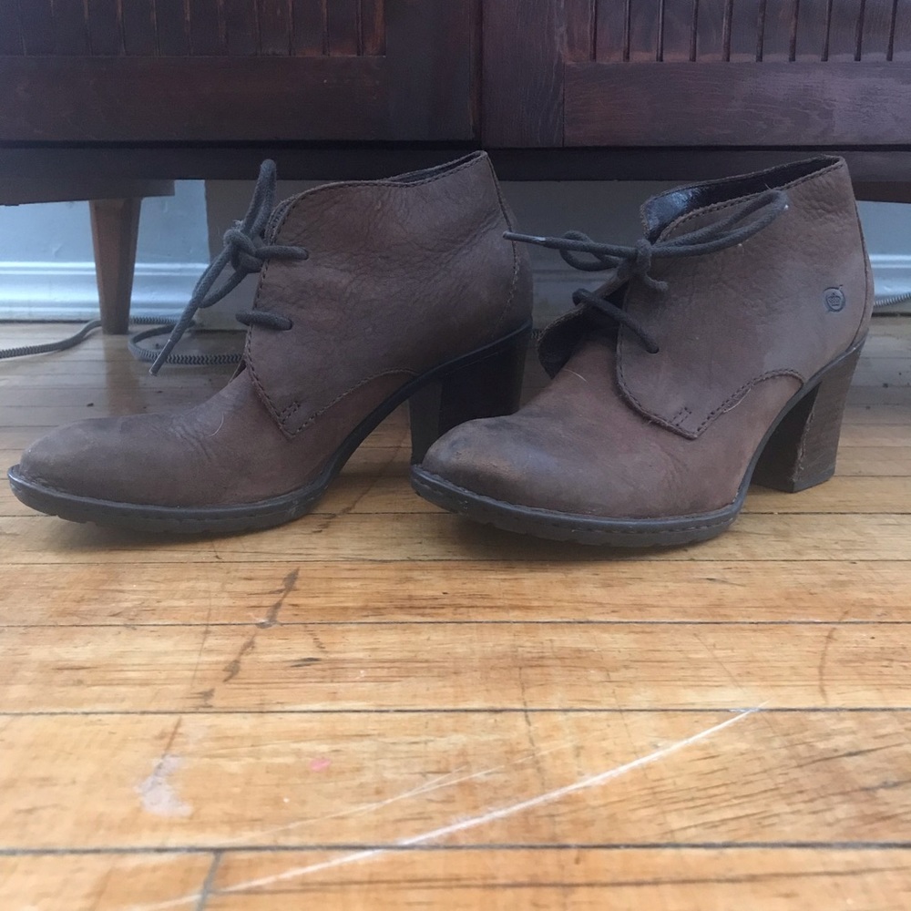 Born leather booties